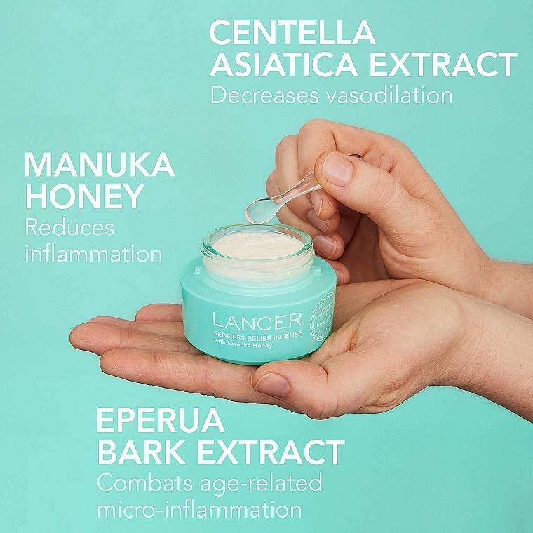 Anti-Redness Face Cream - Lancer Redness Relief Intense with Manuka Honey — photo N3