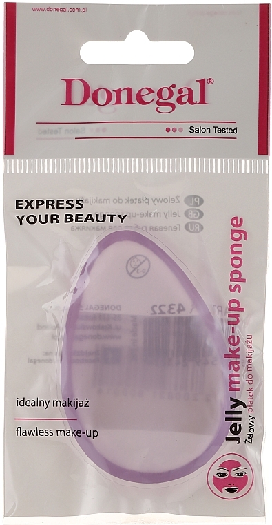 Gel Makeup Sponge 4322, purple - Donegal — photo N4