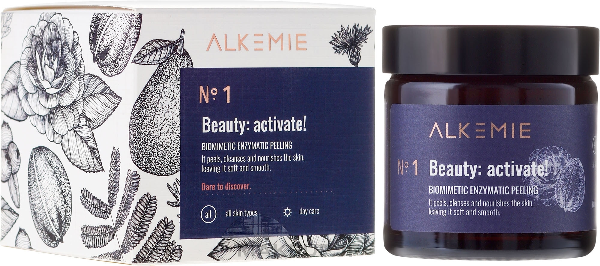 Face Scrub - Alkmie Beauty Activate Enzymatic Peeling — photo 60 ml