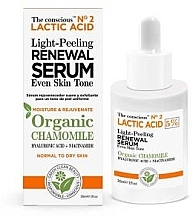 Fragrances, Perfumes, Cosmetics Face serum - Biovene Lactic Acid Light Peeling Renewal Serum