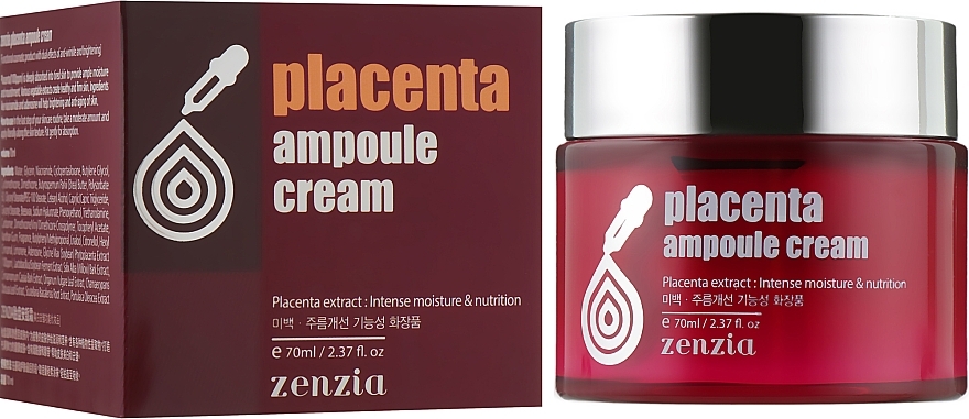 Placenta Face Cream - Zenzia Placenta Ampoule Cream — photo N2