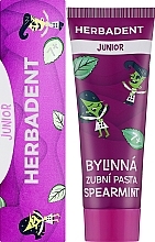 Fresh Mint Toothpaste for Teens - Herbadent Junior Herbal Spearmint Toothpaste — photo N2