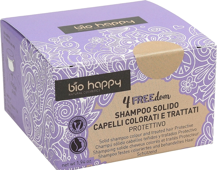 Shampoo Bar - Bio Happy 4FREEdom Protective Solid Shampoo — photo N1