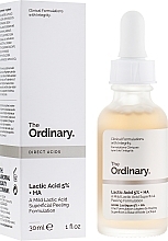 Fragrances, Perfumes, Cosmetics Lactic Acid Face Peeling - The Ordinary Lactic Acid 5% + HA 2%