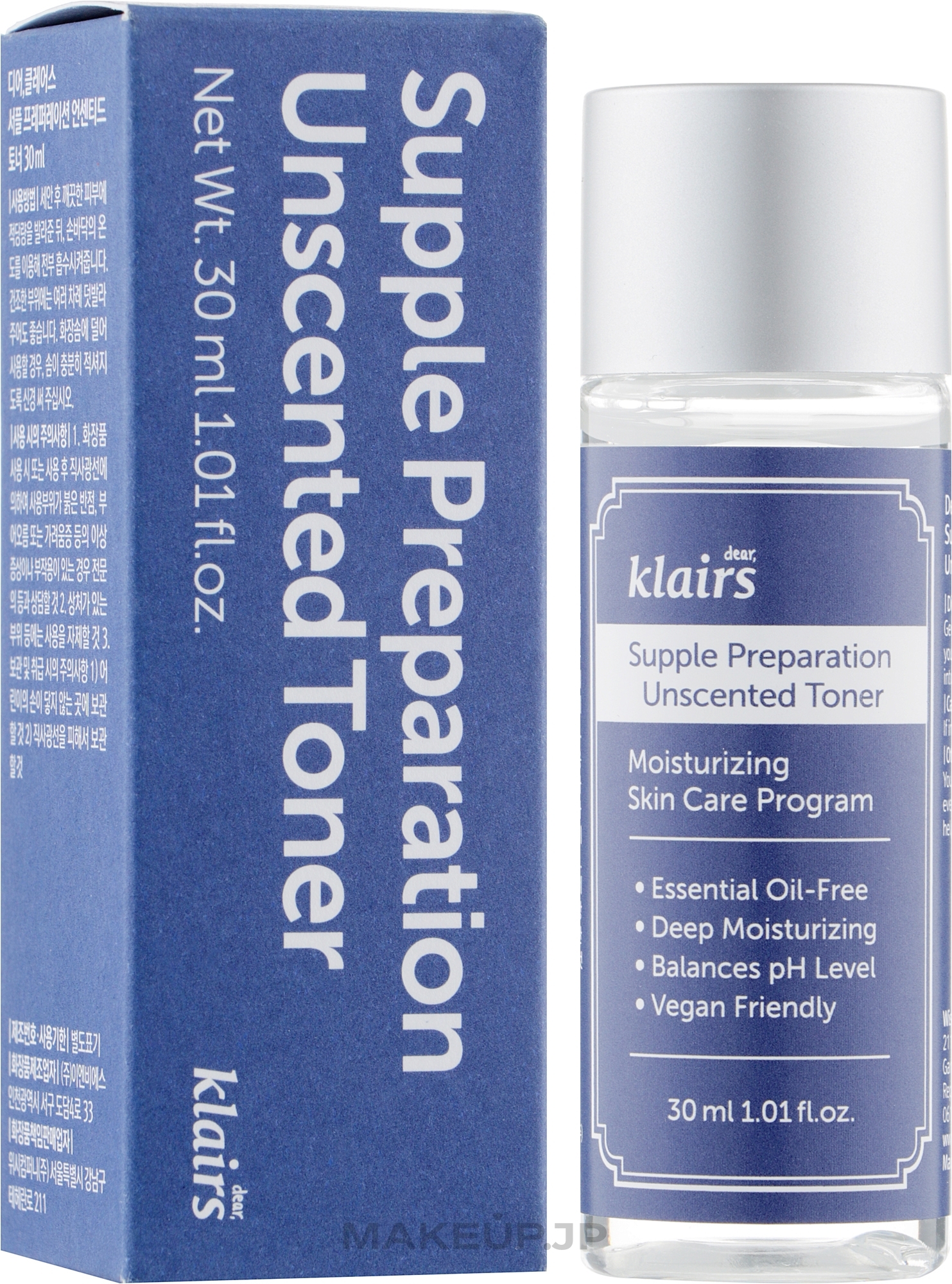 Softening Toner - Klairs Supple Preparation Unscented Toner (mini size) — photo 30 ml