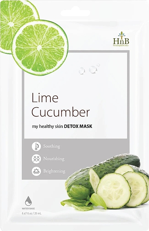 Lime Cucumber Detox Face Mask - HnB My Healthy Skin Detox Mask Lime Cucumber — photo N1