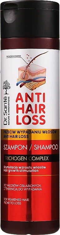 Weak & Loss-Prone Hair Shampoo - Dr. Sante Anti Hair Loss Shampoo — photo N9