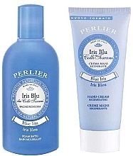 Fragrances, Perfumes, Cosmetics Set - Perlier Blue Iris (b/foam/500ml + h/cr/100ml)