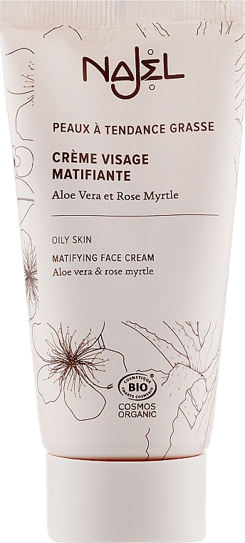 Rose Myrtle Mattifying Face Cream - Najel Mattifying Cream Aloe Vera & Rose Myrtle — photo N4