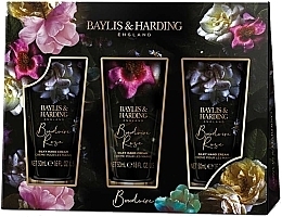 Fragrances, Perfumes, Cosmetics Set - Baylis & Harding Boudoire Rose Hand Cream Set (h/cream/3x50ml)