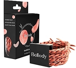 Fragrances, Perfumes, Cosmetics Elastic Hair Band, ibiza orange, 4 pcs - Bellody Original Hair Ties