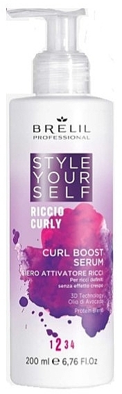 Curly Hair Serum - Brelil Style Yourself Curl Boost Serum — photo N1