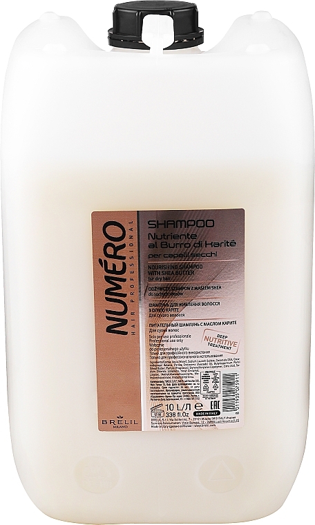 Shea Butter & Avocado Shampoo - Brelil Numero Nourishing Shampoo With Shea Butter — photo N24