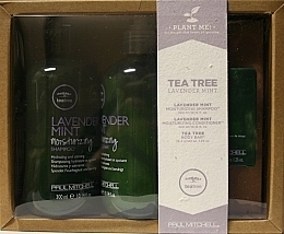 Fragrances, Perfumes, Cosmetics Set - Paul Mitchell Tea Tree Lavender Mint Plantable Gift Set (shm/300ml + cond/300ml + soap/35.4g)