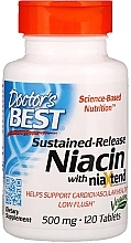Sustained-Release Niacin with niaXtend, 500mg, tablets - Doctor's Best — photo N1