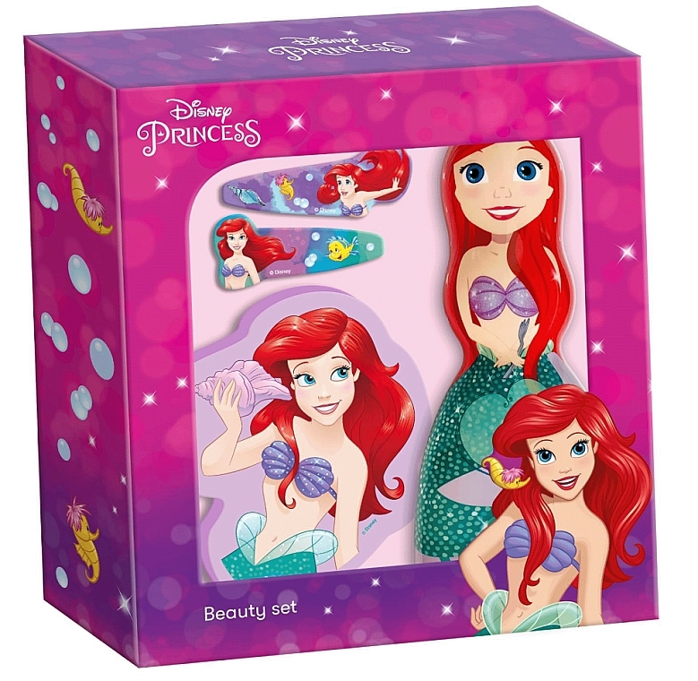 Set - Lorenay Disney Ariel Bath Set (gel/shmp/250ml + sponge + hair/clip/2pcs) — photo N1