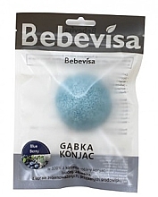 Cleansing Sponge "Blueberry" - Bebevisa Konjac Sponge — photo N4