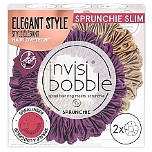 Fragrances, Perfumes, Cosmetics Hair Tie Set, 2 pcs - Invisibobble Sprunchie Slim The Snuggle Is Real