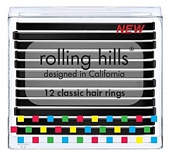 Hair Rings Set - Rolling Hills Classic Hair Rings Black — photo N6