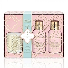 Fragrances, Perfumes, Cosmetics Set - Baylis & Harding Pink Prosecco & Elderflower (b/wash 100 ml + h/b/lot 100 ml + candle/60g)