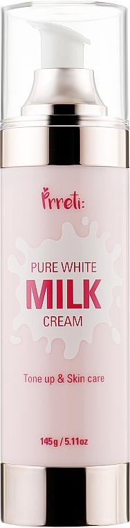 Milk Protein Moisturizing & Brightening Face Cream - Prreti Pure White Milk Cream — photo N4