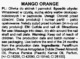 Nail and Cuticle Oil with Flowers "Mango and Orange" - Silcare Cuticle Oil Mango Orange — photo N2