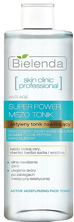 Active Moisturizing Tonic - Bielenda Skin Clinic Professional Mezo — photo N1