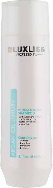 Moisturizing Argan Shampoo - Luxliss Intensive Moisture Shampoo — photo N1