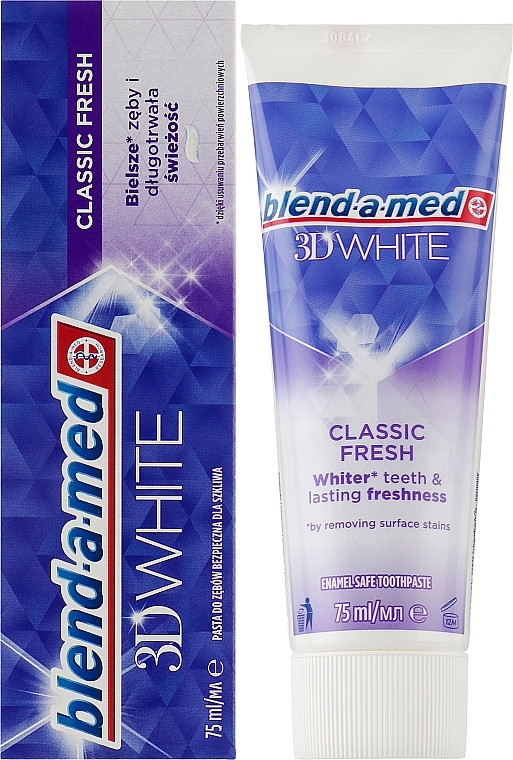 Toothpaste "3D Whitening" - Blend-a-med 3D White Toothpaste — photo N2