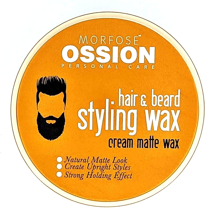 Hair & Beard Styling Wax - Morfose Ossion Cream Matte Styling Wax For Hair & Beard — photo N2