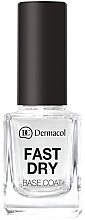 Fragrances, Perfumes, Cosmetics Fast Dry Base Coat - Dermacol Fast Dry Base Coat