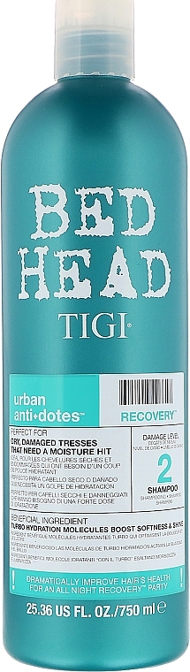 Moisturizing Shampoo for Dry & Damaged Hair - Tigi Bed Head Urban Anti+Dotes Recovery Shampoo — photo N3