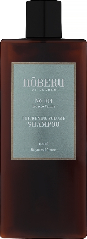 Volumizing Shampoo - Noberu Of Sweden №104 Tobacco-Vanilla Thickening Volume Shampoo — photo N1