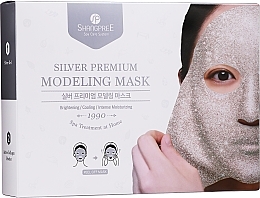 Fragrances, Perfumes, Cosmetics Peel-Off Face Mask - Shangpree Silver Premium Modeling Mask (gel/5x50g + powder/5x4,5g)