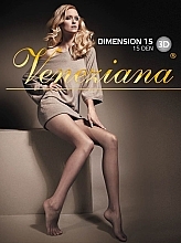 Tights "Dimension 3D", 15 Den, naturale - Veneziana — photo N6