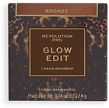 Creamy Bronzer - Makeup Revolution Pro Glow Edit Cream Gel Bronzer — photo N2