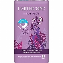 Sanitary Pads, 12 pcs - Natracare Maxi Super Pads — photo N2