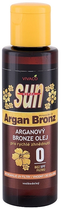 Tanning Oil - Vivaco Sun Argan Bronz Oil — photo N1