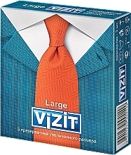 Fragrances, Perfumes, Cosmetics Large Condoms, 3 pcs - Vizit