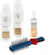 Fragrances, Perfumes, Cosmetics Keratin Set - Jerden Proff (cond/1000ml + shmp/1000ml + crystals/100ml + brush)