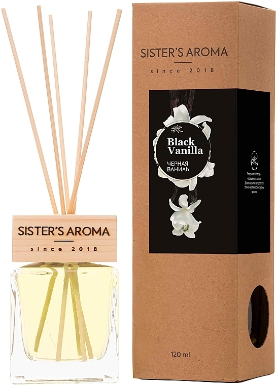 Black Vanilla Reed Diffuser - Sister's Aroma — photo N6