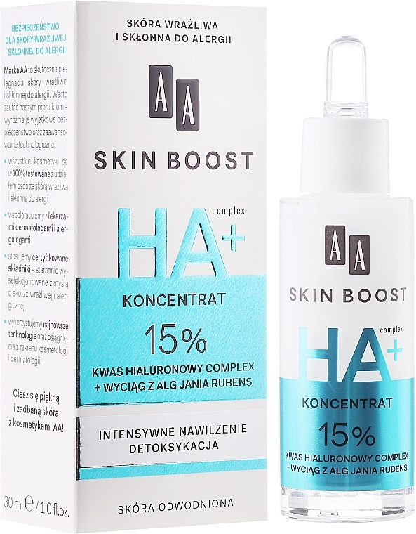 Moisturizing Face Concentrate - AA Skin Boost HA+ Concentrate — photo N1