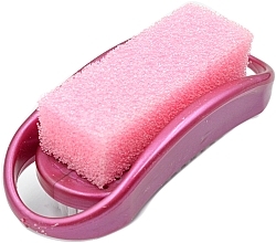 Natural Pumice Stone with Brush PF-06, pink - Beauty LUXURY — photo N11