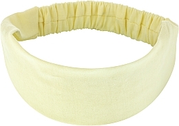 Headband "Knit Classic", pale-yellow - MAKEUP Hair Accessories — photo N2