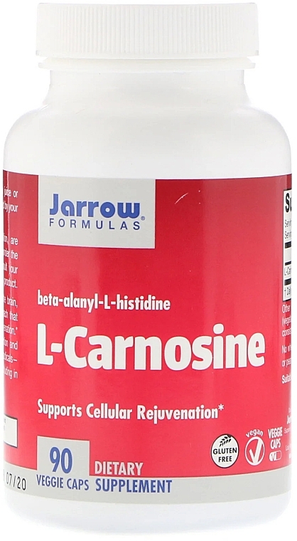 Dietary Supplement "L-Carnosine 500mg" - Jarrow Formulas L-Carnosine 500 mg — photo N1