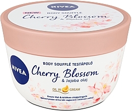Fragrances, Perfumes, Cosmetics Cherry & Jojoba Oil Body Souffle - Nivea Body Souffle Cherry Blossom & Jojoba Oil