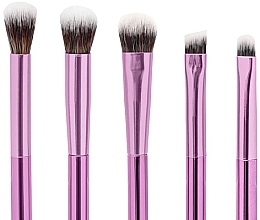 Eye Makeup Brush Set, 5 pcs. - Glov Eye Makeup Brushes Purple — photo N2