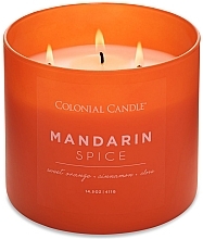 Fragrances, Perfumes, Cosmetics Scented Candle with Three Wicks - Colonial Candle Scented With Three Wicks Mandarin Spice