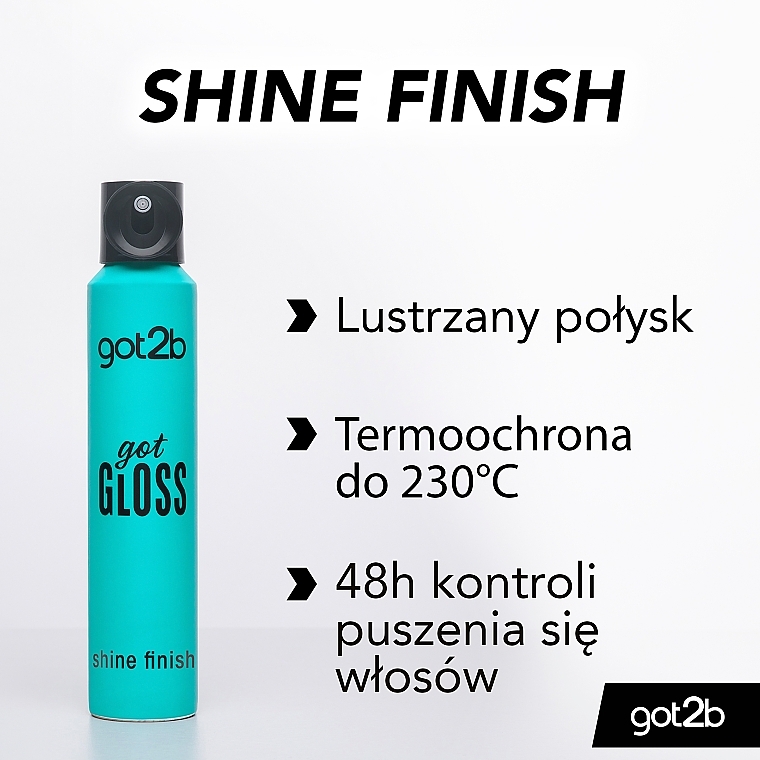 Shiny Hair Spray - Got2b Got Gloss Shine Finish — photo N3