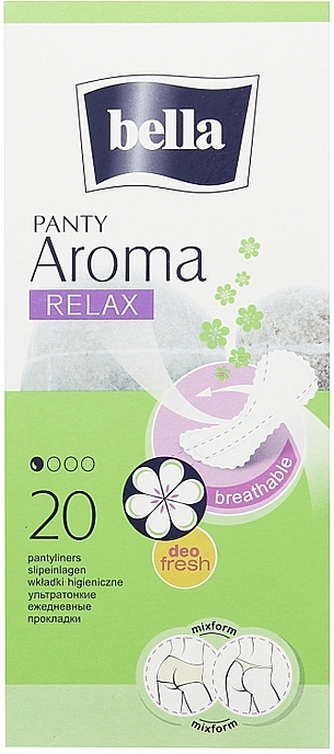 Pantiliners Panty Aroma Relax, 20 pcs - Bella — photo N1